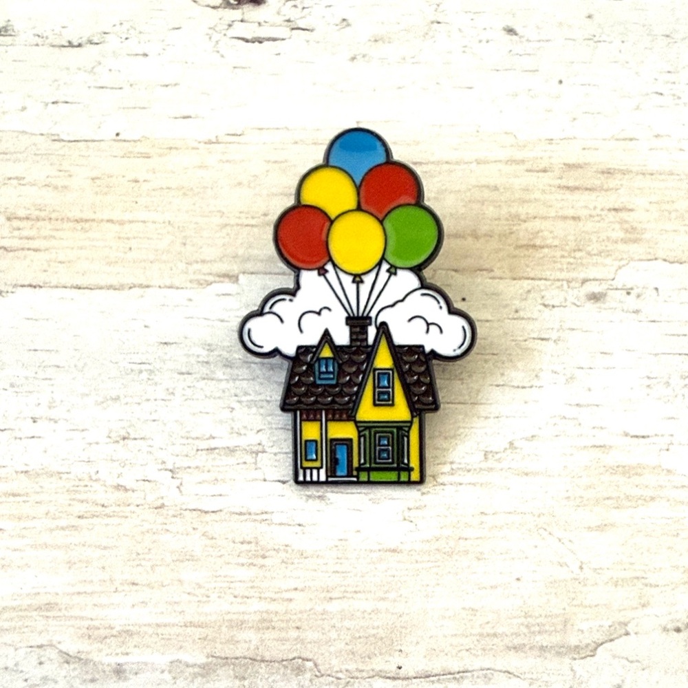 Disney Enamel Collectible Pins Up House Yellow with Balloons NEW